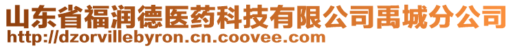 山東省福潤德醫(yī)藥科技有限公司禹城分公司