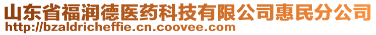 山東省福潤(rùn)德醫(yī)藥科技有限公司惠民分公司