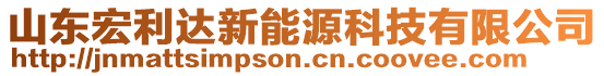 山東宏利達(dá)新能源科技有限公司