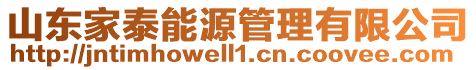 山東家泰能源管理有限公司
