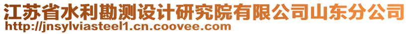 江蘇省水利勘測設計研究院有限公司山東分公司