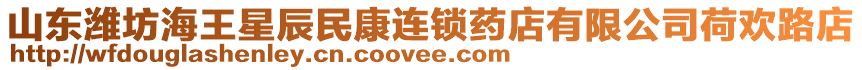 山東濰坊海王星辰民康連鎖藥店有限公司荷歡路店