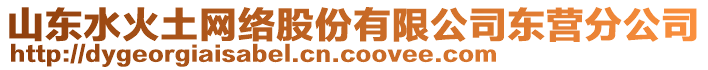 山東水火土網(wǎng)絡(luò)股份有限公司東營分公司