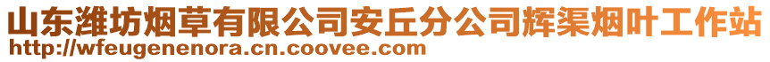 山東濰坊煙草有限公司安丘分公司輝渠煙葉工作站