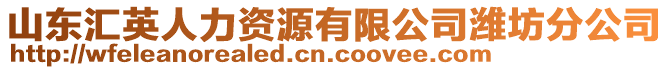 山東匯英人力資源有限公司濰坊分公司