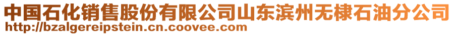 中國(guó)石化銷售股份有限公司山東濱州無(wú)棣石油分公司