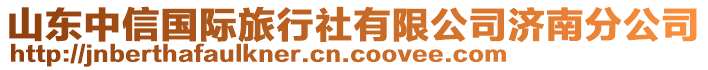 山東中信國(guó)際旅行社有限公司濟(jì)南分公司