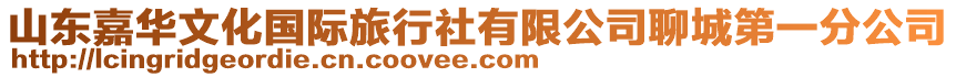 山東嘉華文化國(guó)際旅行社有限公司聊城第一分公司