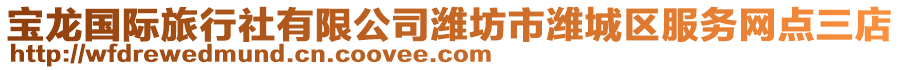 寶龍國際旅行社有限公司濰坊市濰城區服務網點三店