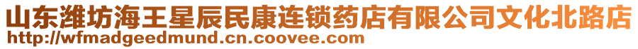 山東濰坊海王星辰民康連鎖藥店有限公司文化北路店