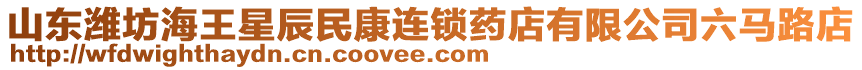 山東濰坊海王星辰民康連鎖藥店有限公司六馬路店