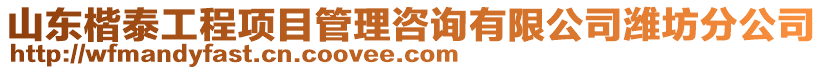 山東楷泰工程項目管理咨詢有限公司濰坊分公司
