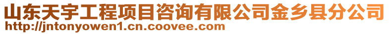 山東天宇工程項目咨詢有限公司金鄉縣分公司