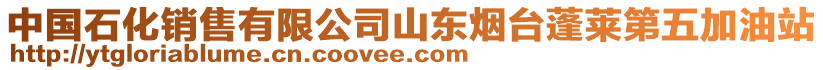 中國(guó)石化銷(xiāo)售有限公司山東煙臺(tái)蓬萊第五加油站