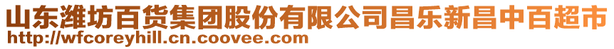 山東濰坊百貨集團(tuán)股份有限公司昌樂新昌中百超市