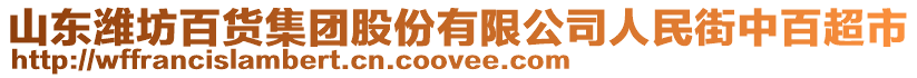 山東濰坊百貨集團股份有限公司人民街中百超市