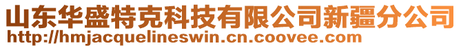 山東華盛特克科技有限公司新疆分公司