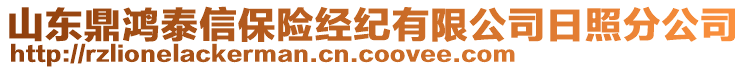 山東鼎鴻泰信保險(xiǎn)經(jīng)紀(jì)有限公司日照分公司