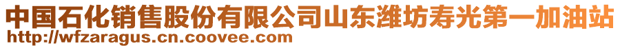 中國石化銷售股份有限公司山東濰坊壽光第一加油站