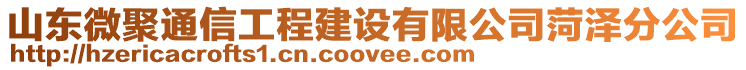 山東微聚通信工程建設(shè)有限公司菏澤分公司