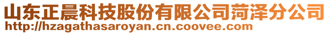 山東正晨科技股份有限公司菏澤分公司