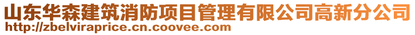 山東華森建筑消防項目管理有限公司高新分公司