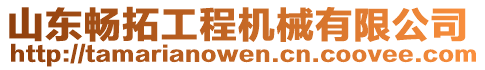 山東暢拓工程機械有限公司