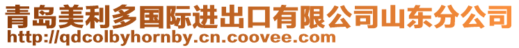 青島美利多國際進(jìn)出口有限公司山東分公司