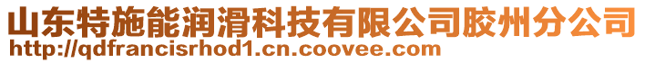 山東特施能潤(rùn)滑科技有限公司膠州分公司
