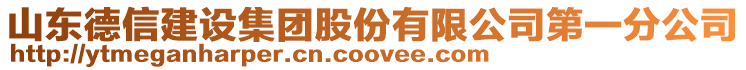 山東德信建設集團股份有限公司第一分公司
