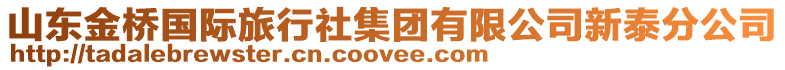 山東金橋國際旅行社集團有限公司新泰分公司