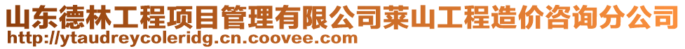 山東德林工程項目管理有限公司萊山工程造價咨詢分公司