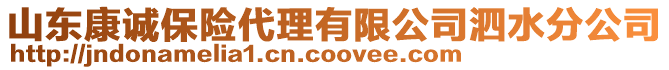 山東康誠保險代理有限公司泗水分公司