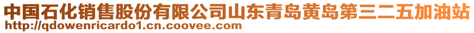 中國石化銷售股份有限公司山東青島黃島第三二五加油站