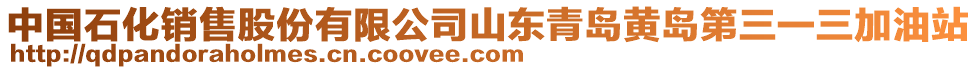 中國石化銷售股份有限公司山東青島黃島第三一三加油站