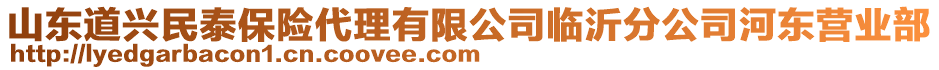 山東道興民泰保險代理有限公司臨沂分公司河東營業(yè)部