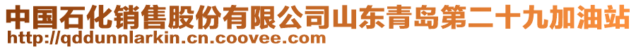 中國(guó)石化銷(xiāo)售股份有限公司山東青島第二十九加油站