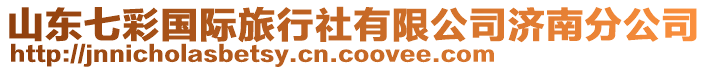 山東七彩國(guó)際旅行社有限公司濟(jì)南分公司