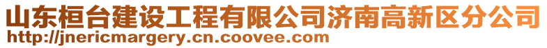 山東桓臺建設工程有限公司濟南高新區分公司