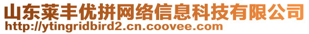 山東萊豐優拼網絡信息科技有限公司