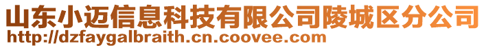 山東小邁信息科技有限公司陵城區(qū)分公司