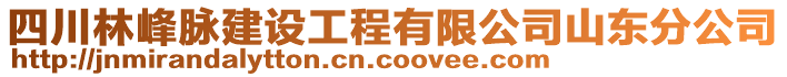 四川林峰脈建設(shè)工程有限公司山東分公司