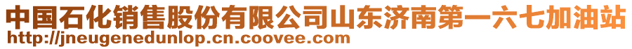 中國(guó)石化銷售股份有限公司山東濟(jì)南第一六七加油站