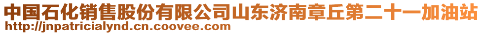 中國石化銷售股份有限公司山東濟南章丘第二十一加油站