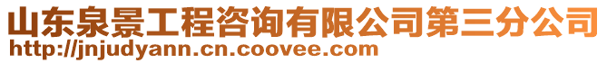 山東泉景工程咨詢有限公司第三分公司