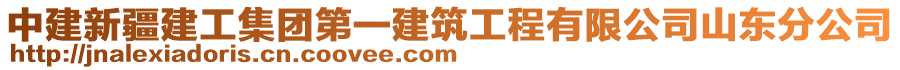 中建新疆建工集團(tuán)第一建筑工程有限公司山東分公司