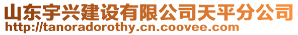 山東宇興建設(shè)有限公司天平分公司