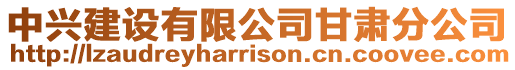 中興建設有限公司甘肅分公司