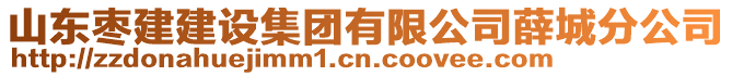 山東棗建建設(shè)集團有限公司薛城分公司