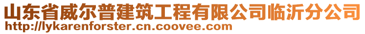 山東省威爾普建筑工程有限公司臨沂分公司